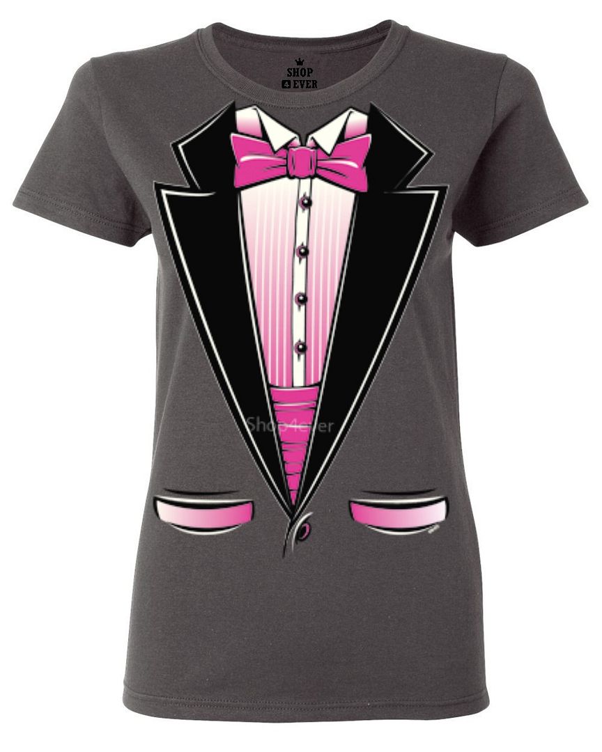 pink tuxedo t shirt